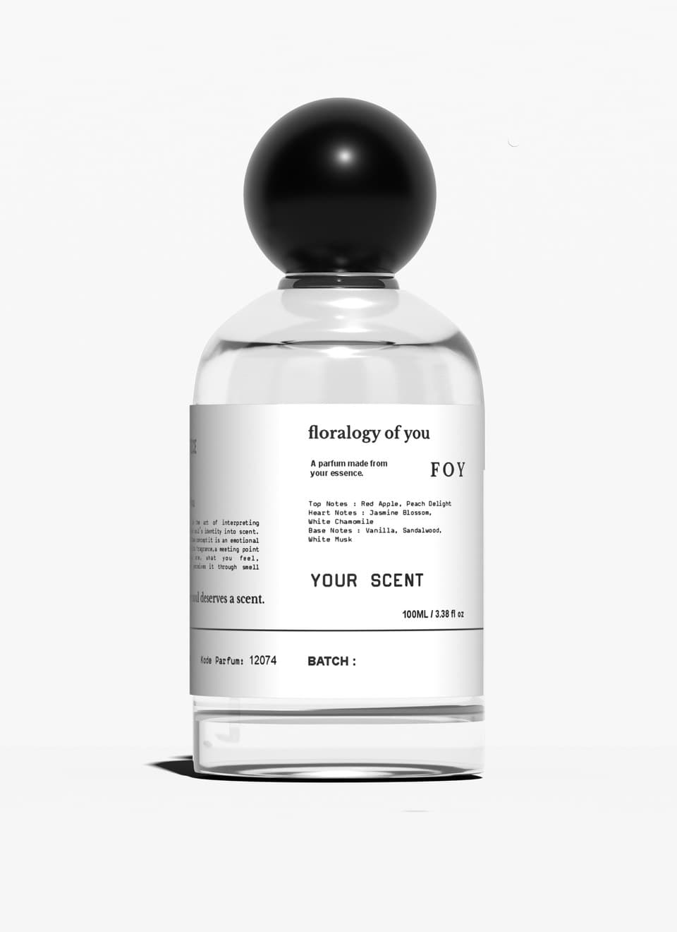 FOY Custom 50 ml, botol parfum FOY